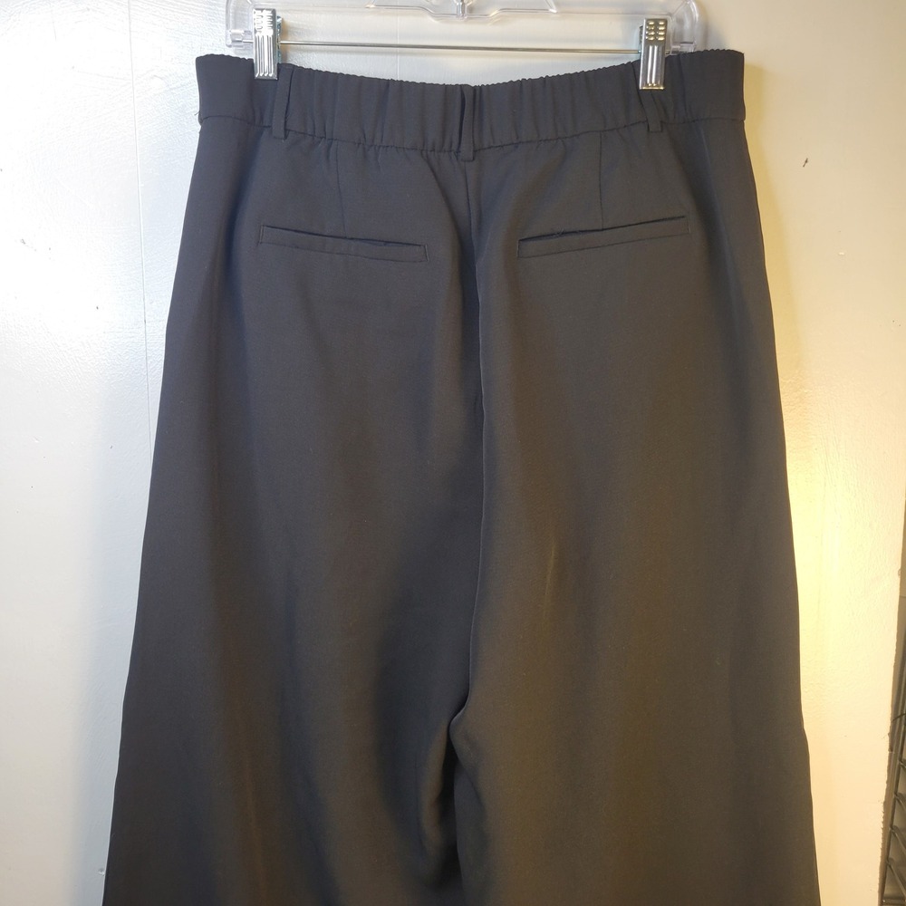 LOFT Versa Wide Leg Pants Womens 12 Black Pleated High Rise Trousers 750830 - Picture 7 of 14